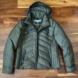 Andrew Marc New York Brown Quilted Jacket Large
